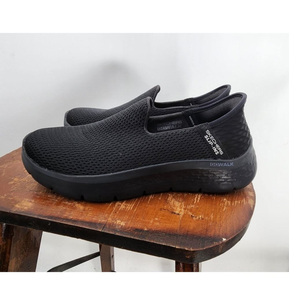 Skechers‎ Classic Slip In Air Cooled Memory Foam Black Size 6.5 Go Walk
